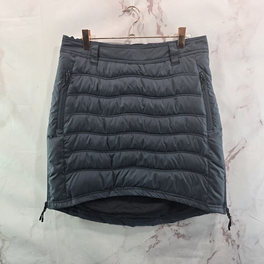 MT Mountaineering Puffer Skirt Womens XS Black Synthetic Zip Off High Rise